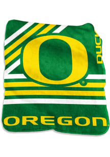 Oregon Ducks Green Logo Brands Logo Raschel Throw Blanket