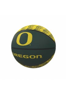 Green Oregon Ducks Mini-Size Rubber Basketball