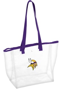 Minnesota Vikings Purple Logo Clear Bag