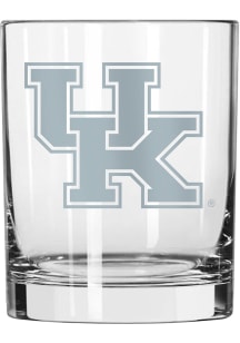 Kentucky Wildcats 14oz Etched Rock Glass
