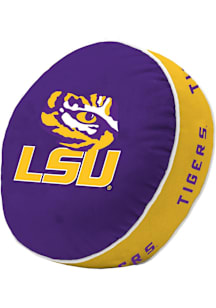 LSU Tigers Puff Pillow Throw Pillow - Purple