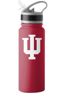 Red Indiana Hoosiers 25oz Flip Top Stainless Steel Bottle