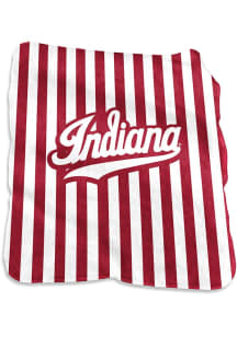 Red Indiana Hoosiers Candy Stripe Raschel Blanket