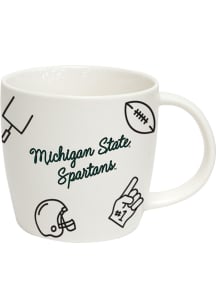 White Michigan State Spartans 18oz Mug