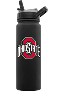 Black Ohio State Buckeyes 24oz Soft Touch Stainless Steel Bottle