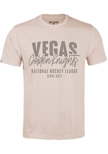 Levelwear Vegas Golden Knights Tan Richmond Response Short Sleeve T Shirt