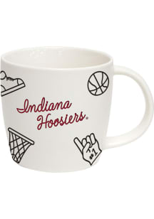 White Indiana Hoosiers 18oz Playmaker Mug
