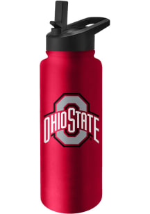 Red Ohio State Buckeyes 34oz Logo Stainless Steel Bottle