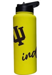 White Indiana Hoosiers 34oz Cru Bold Quencher Stainless Steel Bottle