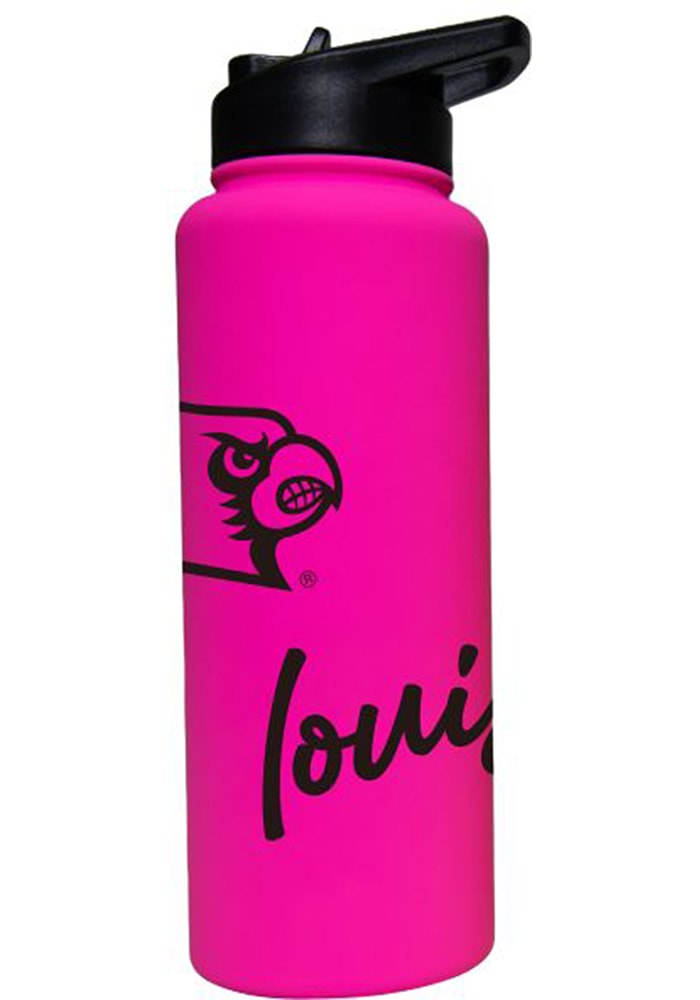 Louisville Cardinals 34 oz. Logo Quencher Bottle - Sports Unlimited