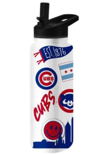 Chicago Cubs 34oz Native Quencher Stainless Steel Bottle