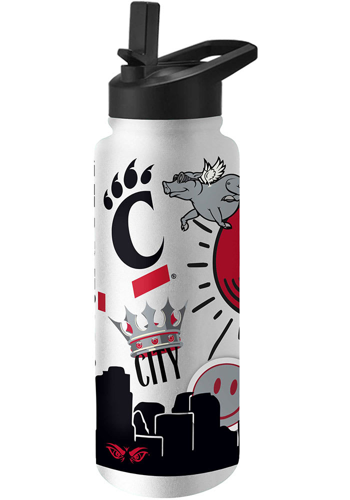 Cincinnati Bearcats 34oz Native Quencher Stainless Steel Bottle