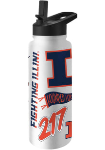 Illinois Fighting Illini 34oz Native Quencher Stainless Steel Bottle