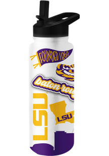 LSU Tigers 34oz Native Quencher Stainless Steel Bottle