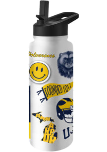 Yellow Michigan Wolverines 34oz Native Quencher Stainless Steel Bottle