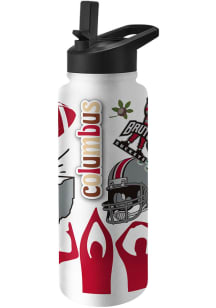 Ohio State Buckeyes 34oz Native Quencher Stainless Steel Bottle