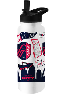 St Louis City SC 34oz Native Quencher Stainless Steel Bottle
