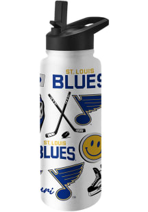 St Louis Blues 34oz Native Quencher Stainless Steel Bottle