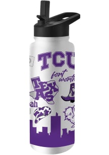 TCU Horned Frogs 34oz Native Quencher Stainless Steel Bottle