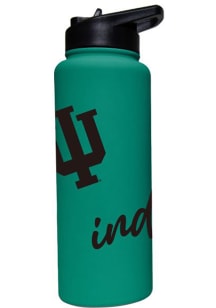 White Indiana Hoosiers 34oz Optic Bold Quencher Stainless Steel Bottle