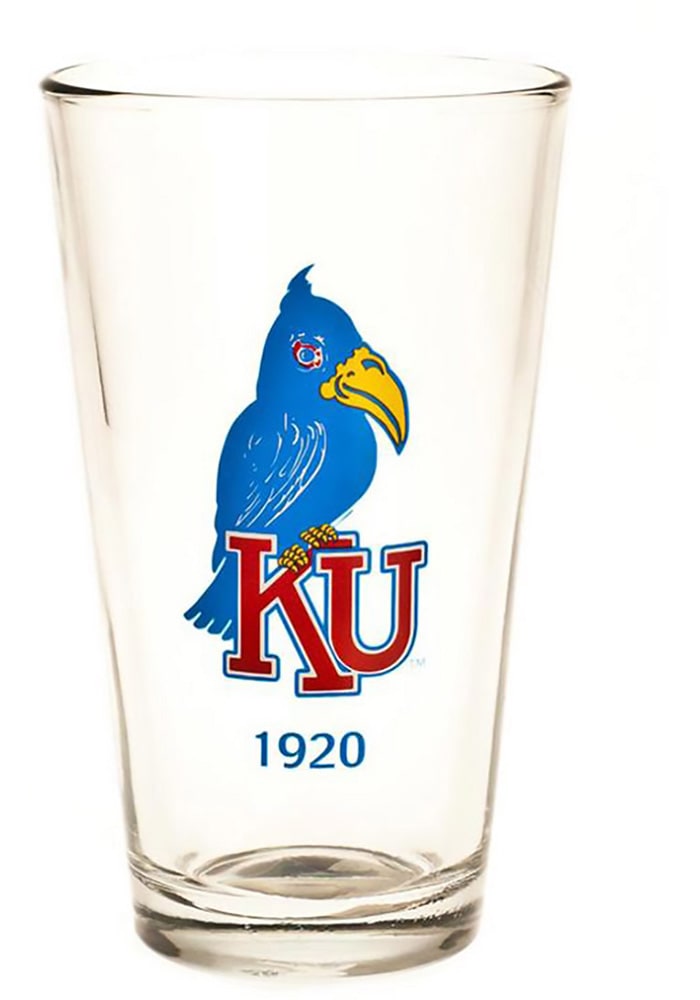 Kansas Jayhawks 1920 16oz Pint Glass