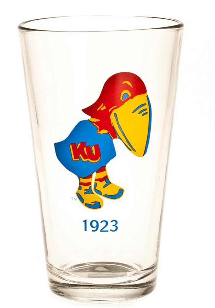 Kansas Jayhawks 1923 16oz Pint Glass