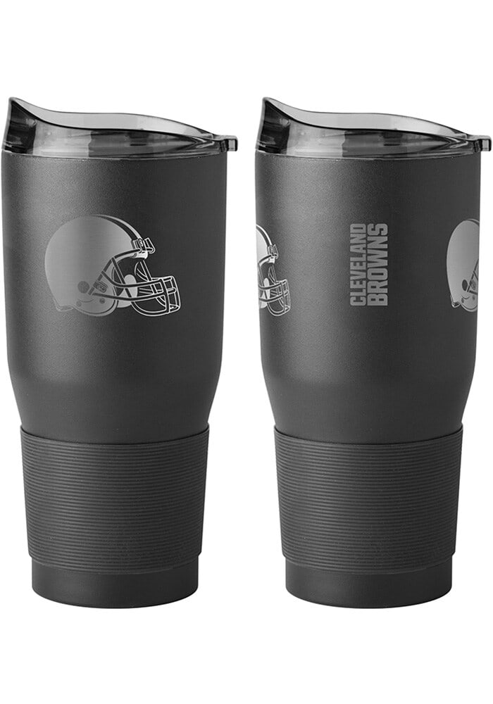 Cleveland Browns 20oz. Black Powder Coat Tumbler