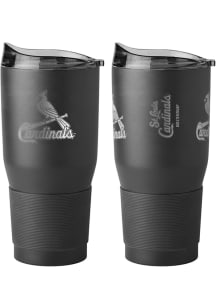 St Louis Cardinals Powder Coated 30oz Ultra Stainless Steel Tumbler - Black