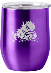 TCU Horned Frogs 16oz Curved Ultra Wine Stainless Steel Stemless