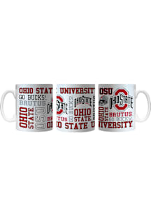 Ohio State Buckeyes 11oz Spirit Ceramic Mug - Red