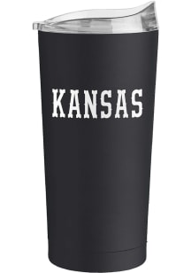 Kansas Jayhawks 20oz Vault Black Out PC Stainless Steel Tumbler - Black