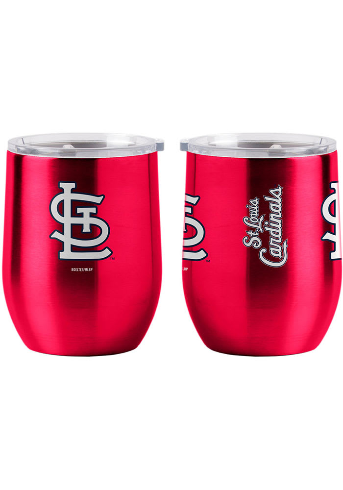 St Louis Cardinals 16oz Flipside Powder Coat Curved Beverage