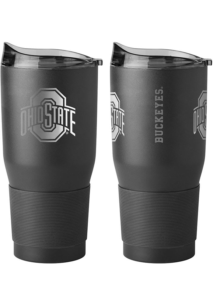 Ohio State Athletic Logo - Gray 30oz Beverage Tumbler with Lid