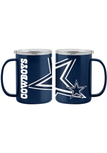 Dallas Cowboys 15oz Hype Ultra Stainless Steel Tumbler - Blue