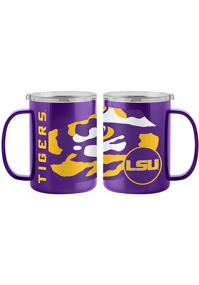 LSU Tigers 15oz Hype Ultra Mug Stainless Steel Tumbler - Purple