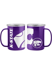 K-State Wildcats 15oz Hype Ultra Stainless Steel Tumbler - Purple