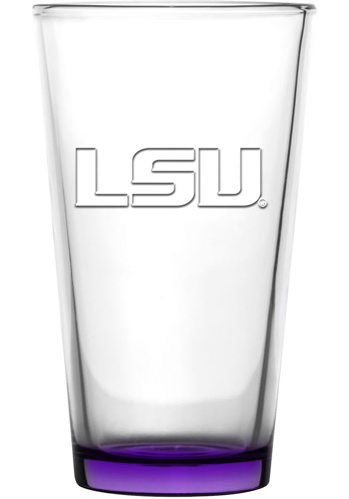LSU Tigers 16oz Embossed Pint Glass