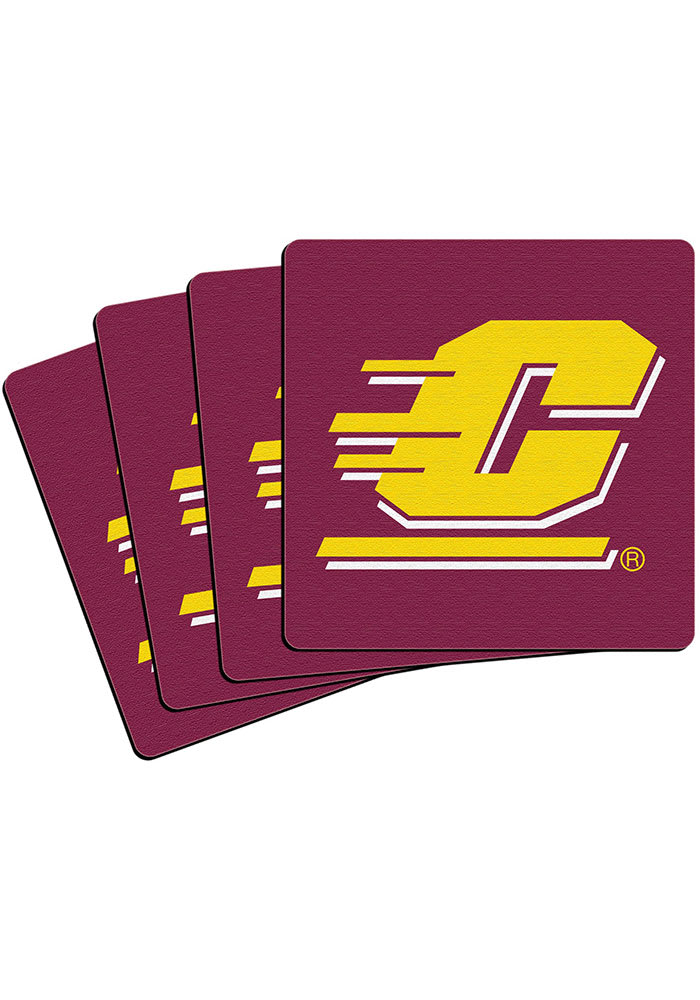 Central Michigan Chippewas 4 Pack Neoprene Coaster