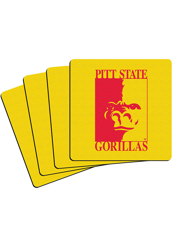 Pitt State Gorillas 4 Pack Neoprene Coaster