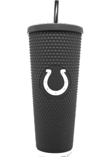 Indianapolis Colts 24oz Black Studded Straw Tumbler