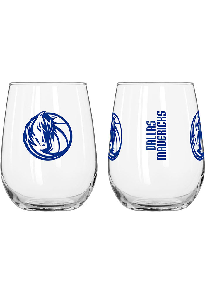 Dallas Mavericks 16 OZ Gameday Curved Stemless Wine Glass