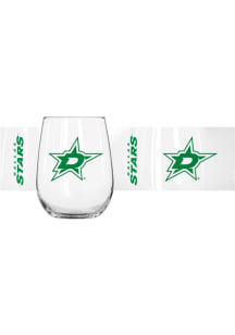 Dallas Stars 16 OZ Gameday Curved Stemless Wine Glass