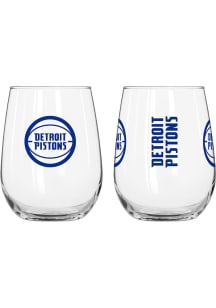 Detroit Pistons 16 OZ Gameday Curved Stemless Wine Glass