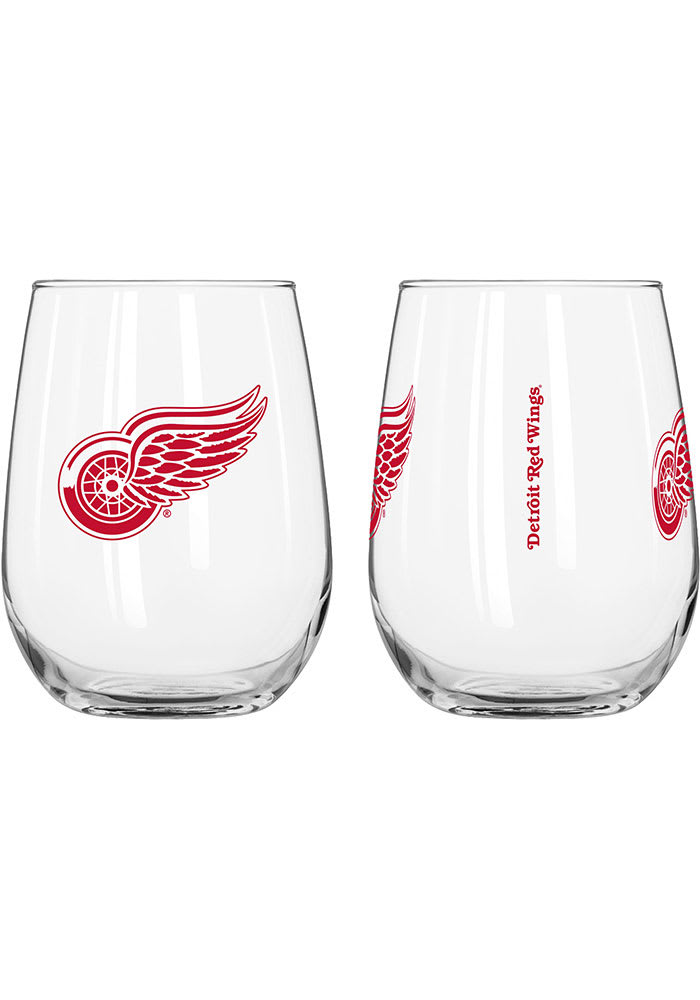 Detroit Red Wings 16 OZ Gameday Curved Stemless Wine Glass