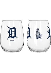 Detroit Tigers 16 OZ Gameday Curved Stemless Wine Glass