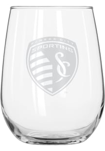 Sporting Kansas City 16 OZ Frost Curved Stemless Wine Glass