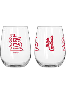 St Louis Cardinals 16 OZ Gameday Curved Stemless Wine Glass