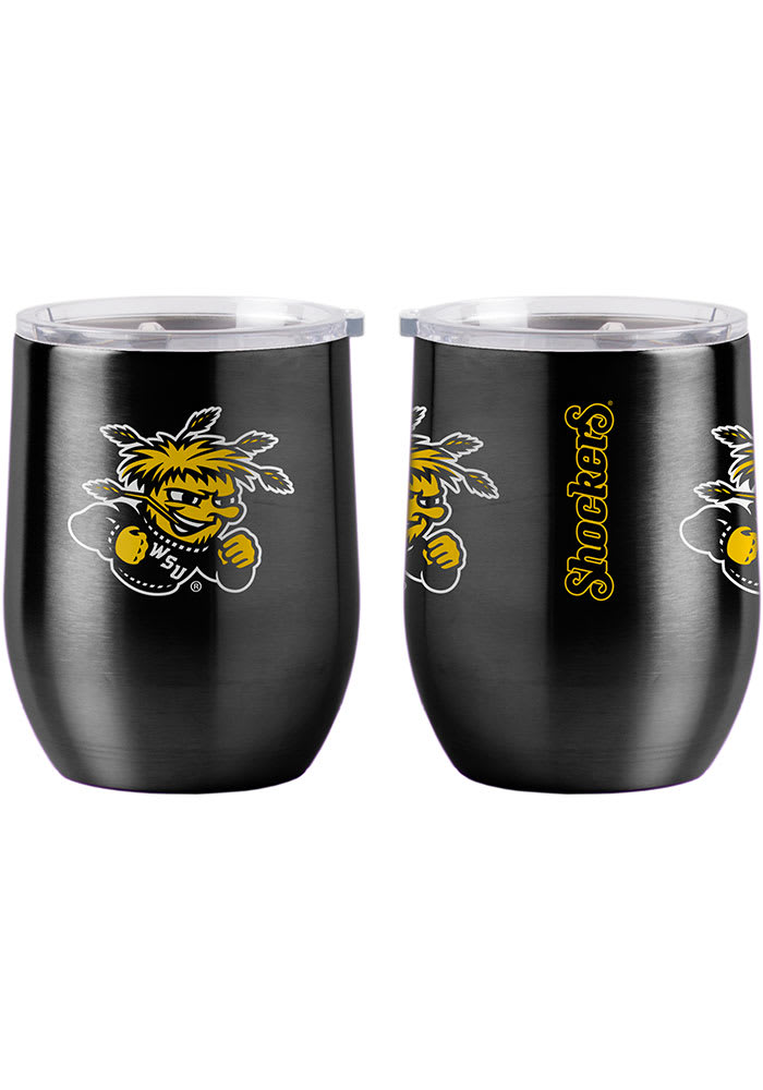 Wichita State Shockers 16 OZ Game Day Curved Ultra Stainless Steel Tumbler - Yellow