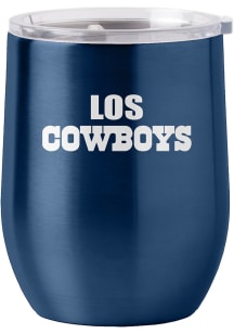 Dallas Cowboys 16 OZ Navy Curved Ultra Stainless Steel Stemless