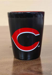 Cincinnati Reds 2 OZ Black Matte Shot Glass